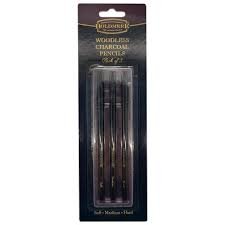 Boldmere - Bezdrzewne kredki węglowe 3 szt