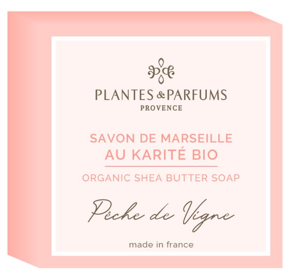 Plantes & Parfums- Savon De Marseille Au Karite Bio, Mydło marsylskie, 100g