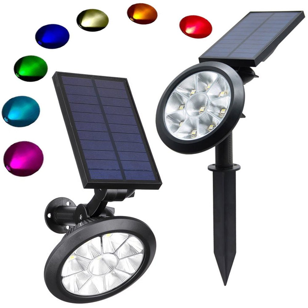 Lampa solarna rgb kolorowa ogrodowa świateczna