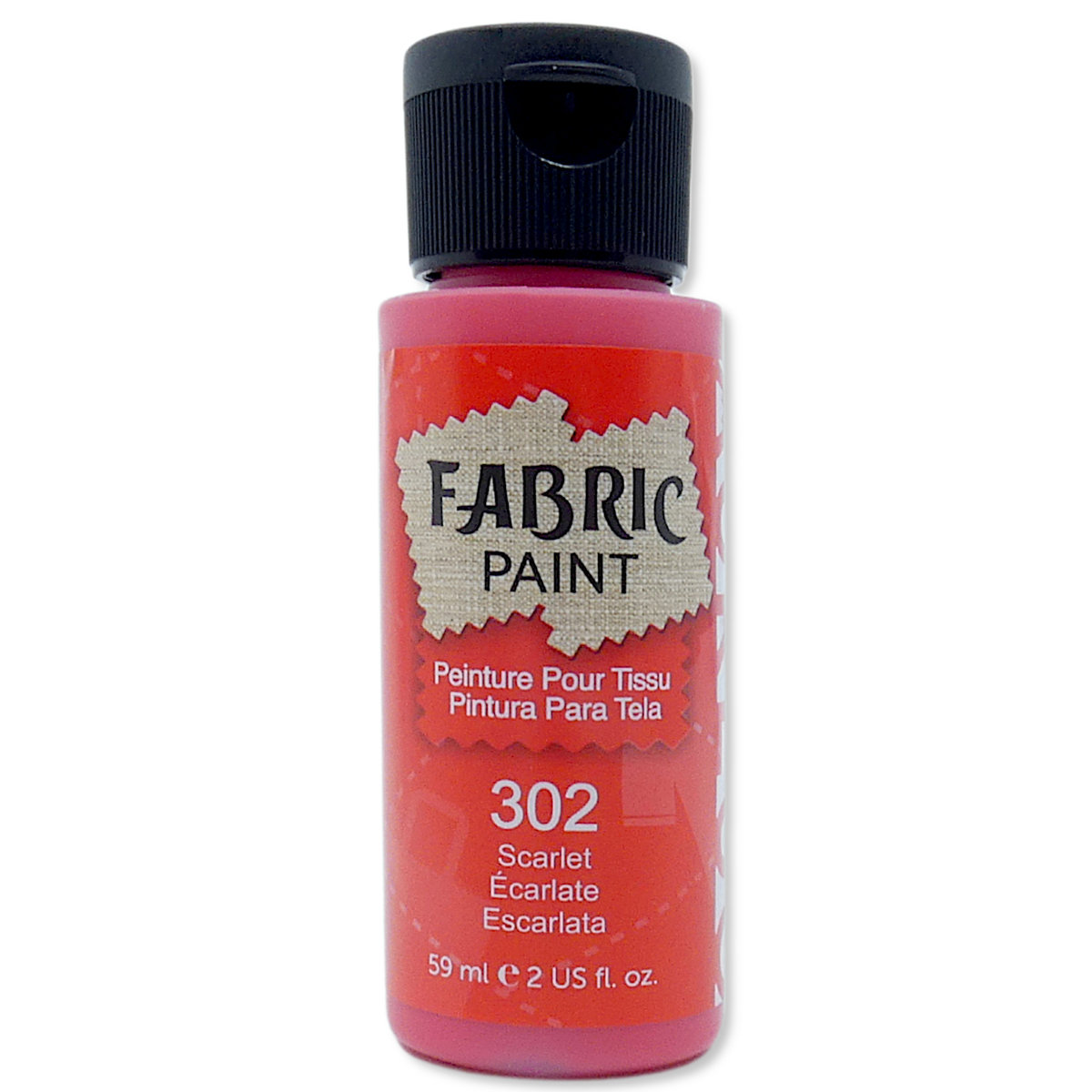 Farba do tkanin Jasnych i Ciemnych Czerwona Aureo 59ml