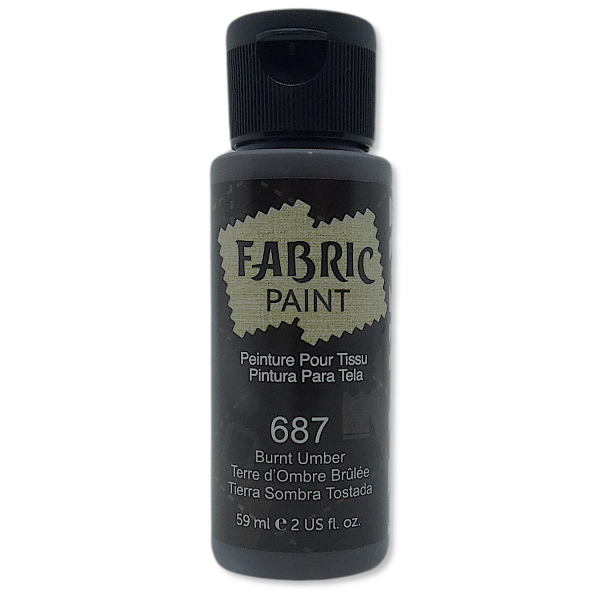 Farba do tkanin Jasnych i Ciemnych Brązowa Aureo 59ml