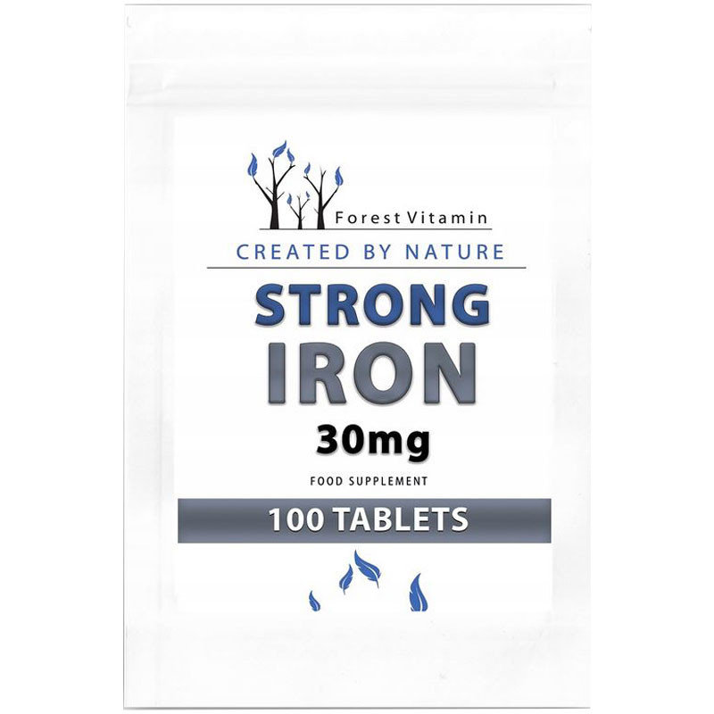 Forest Vitamin, Strong Iron 30mg, 100 tab.