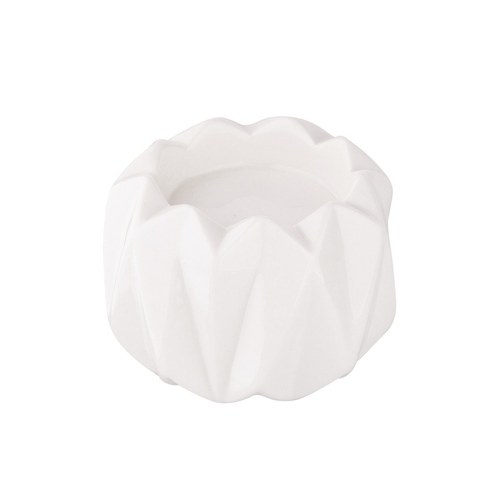 ŚWIECZNIK PORCELANOWY BIAŁY 7X