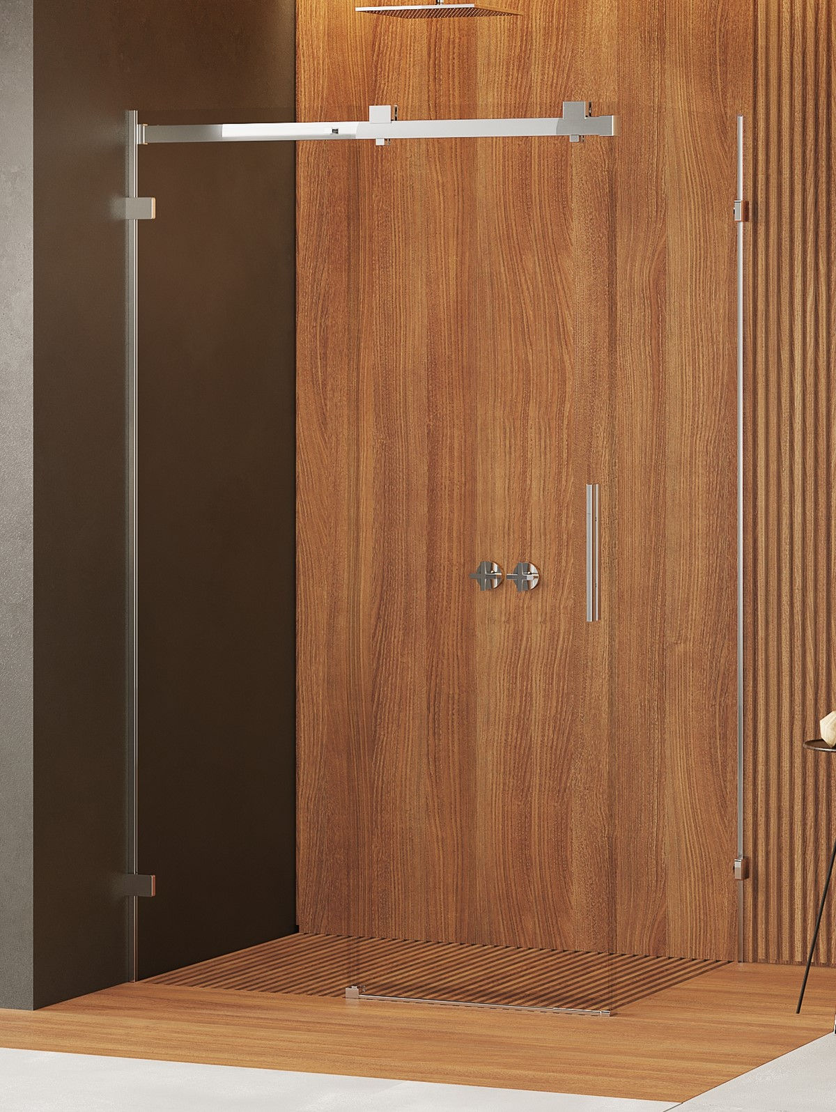 Kabina prysznicowa New Trendy Softi X 110x100 prostokątna chrom transparentne lewa EXK-5285