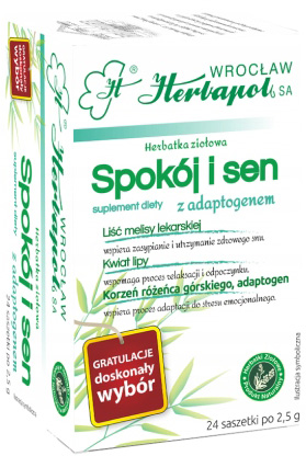 Herbapol Spokój i Sen 24 saszetki herbatka