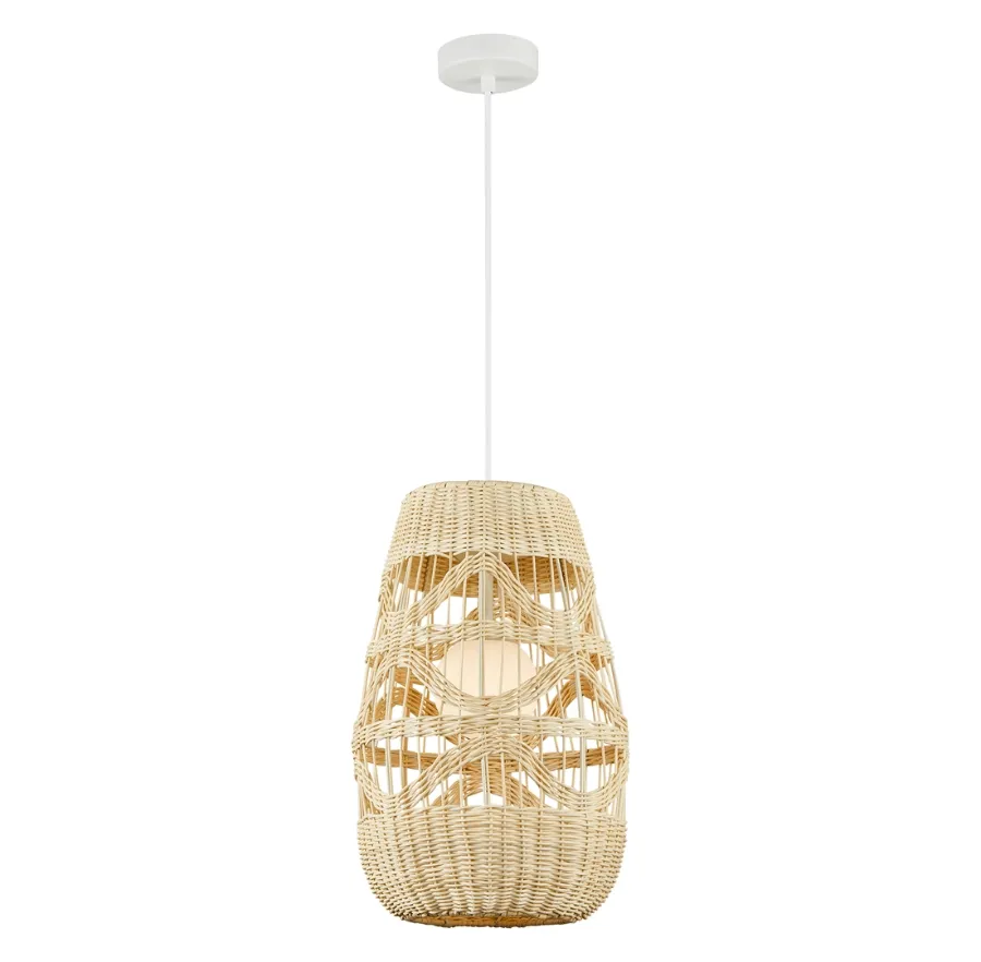 Duża rustykalna biała lampa wisząca - 4X K398 K2-S13