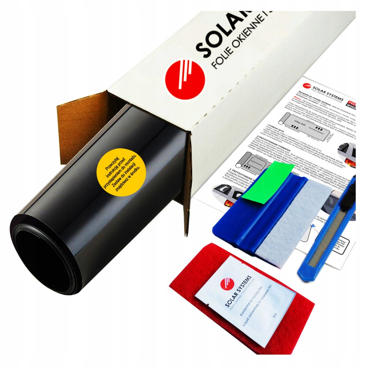 Folia do przyciemniania szyb Solar Systems termokurczliwa 50 cm x 3 m