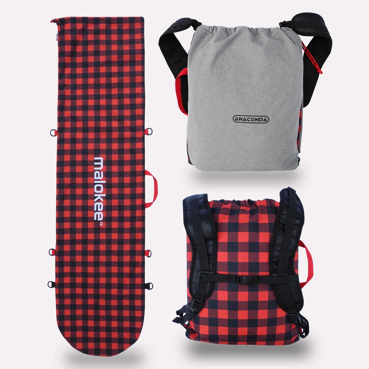 Pokrowiec torba na snowboard i plecak na buty snowboardowe 2w1