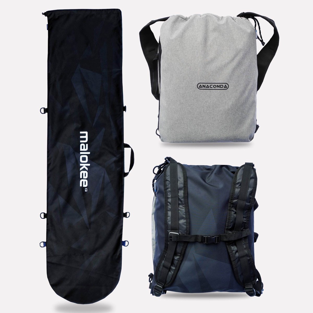 Pokrowiec torba na snowboard i plecak na buty snowboardowe 2w1