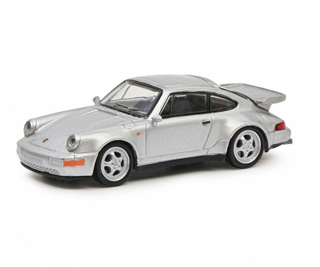 Schuco Porsche 911 Turbo 3.6 964 Silver 1:64 452027000