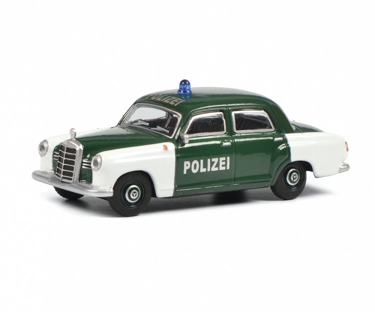 Schuco Mercedes Benz 180 D Ponton Polizei 1:64 452022300