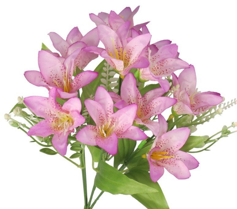 SZTUCZNE KWIATY GAŁĄZKI ROŚLINY LILIA LILIE JAK ŻYWE