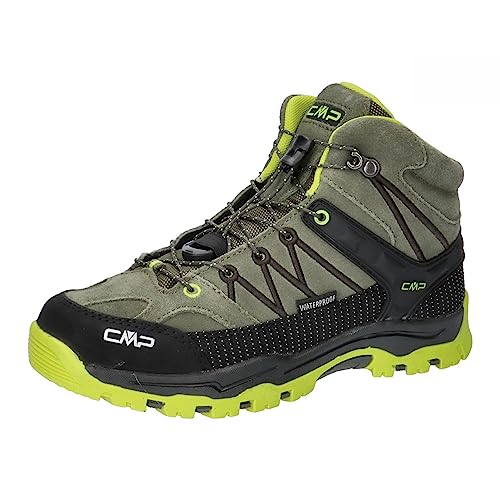 CMP Kids Rigel Mid Trekking Shoes WP, Kaki-Kwas, 37, EU, Khaki Kwas, 37 EU