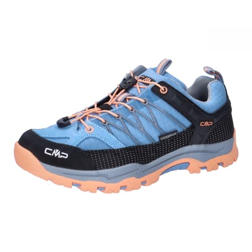 CMP Kids Rigel Low Trekking Shoes WP, Sky-Sunrise, 30 Unisex-Dzieci, UE, Sky Sunrise, 30 EU