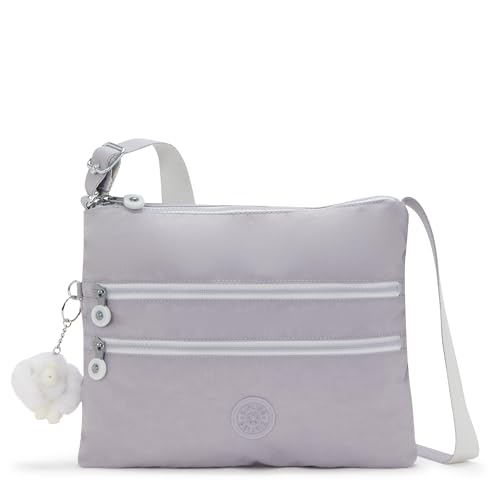 Kipling Damskie Alvar Medium Crossbody, jeden rozmiar, szary, Rozmiar Uniwersalny