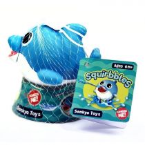 Zabawka do kąpieli Squirbbles Niebieski delfin Jabber Ball