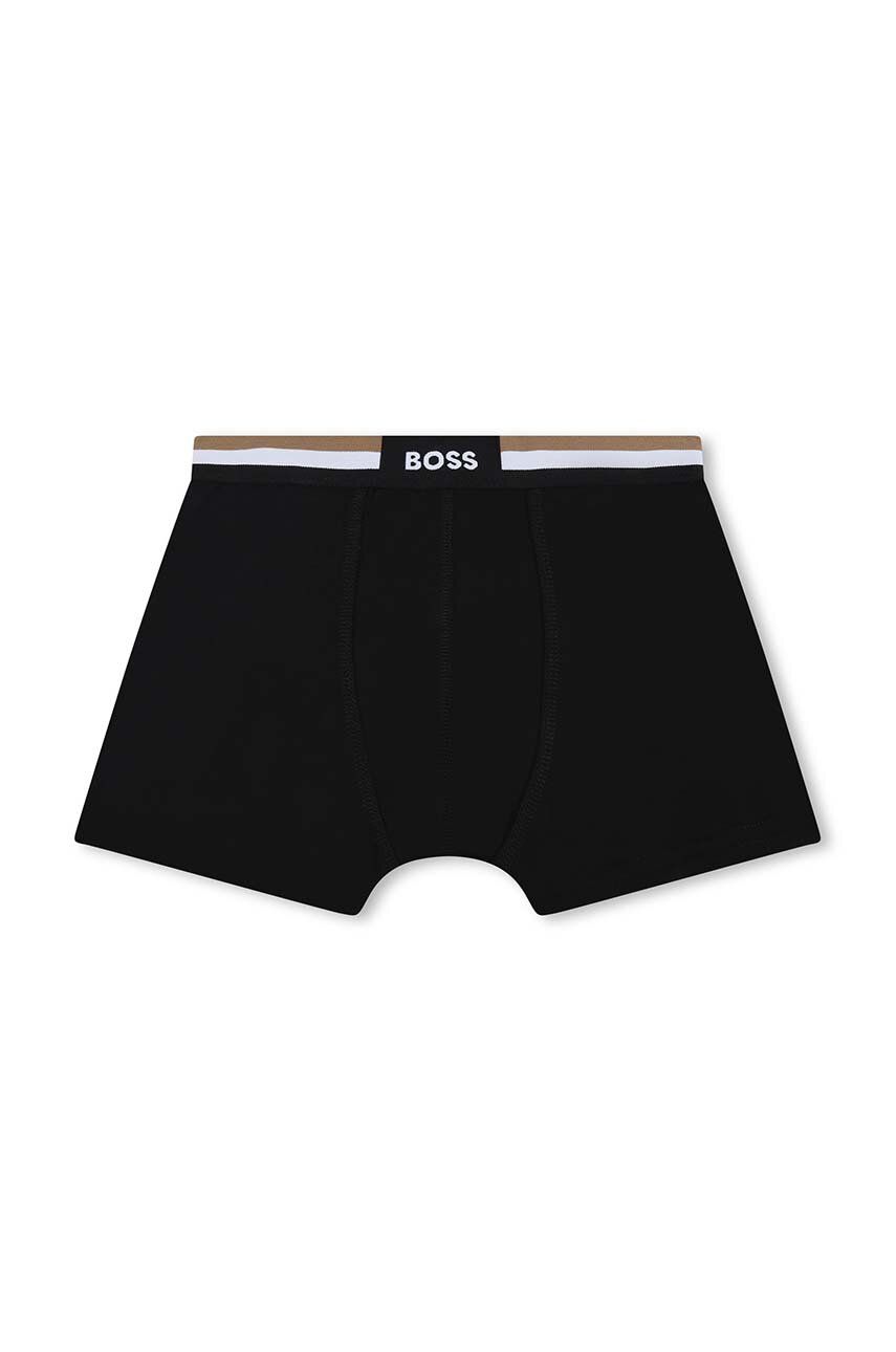 BOSS bokserki dziecięce 2-pack kolor czarny - Boss