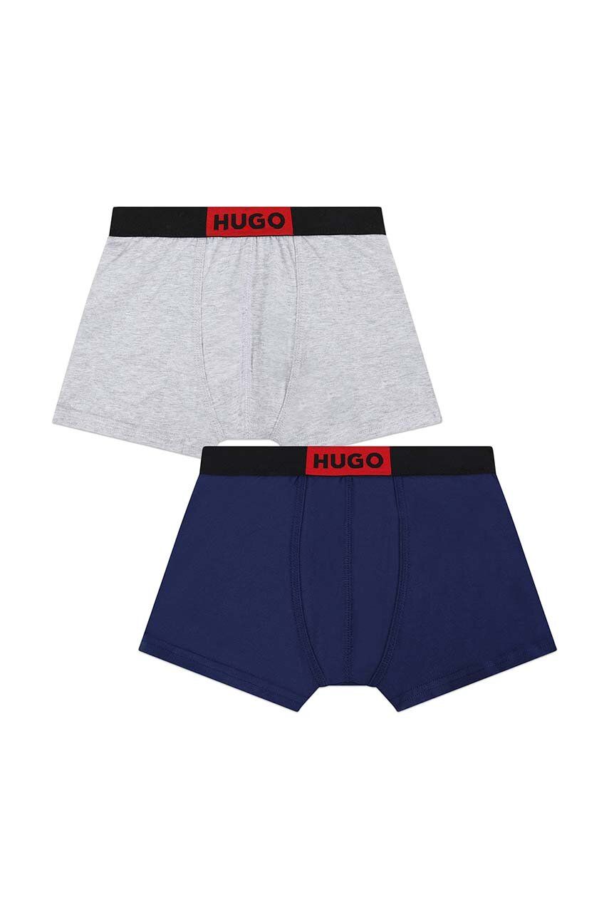 HUGO bokserki dziecięce 2-pack kolor granatowy - Hugo
