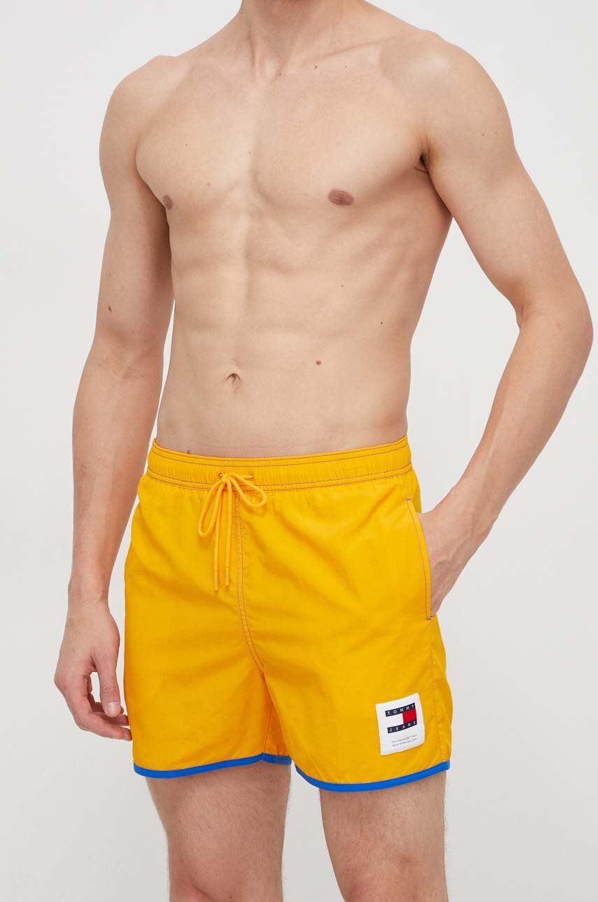 Tommy Jeans szorty kąpielowe kolor pomarańczowy