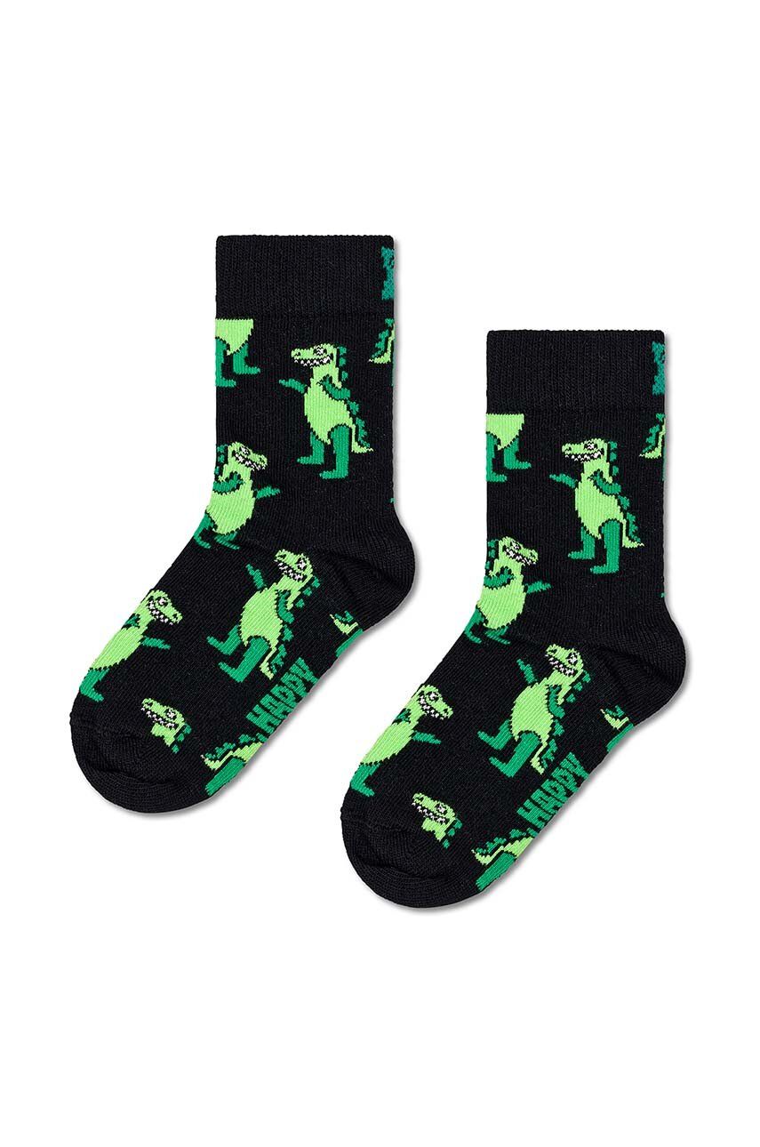 Happy Socks skarpetki dziecięce Kids Inflatable Dino Sock kolor czarny