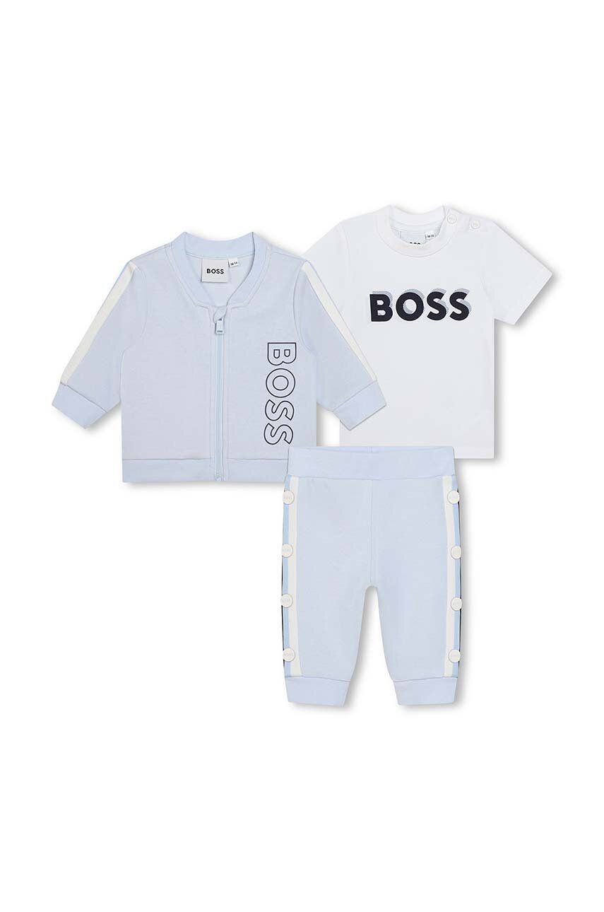 BOSS dres niemowlęcy kolor niebieski - Boss
