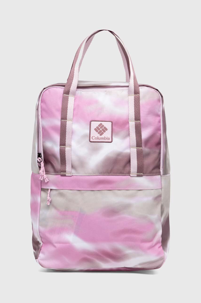 Columbia plecak damski kolor różowy duży wzorzysty