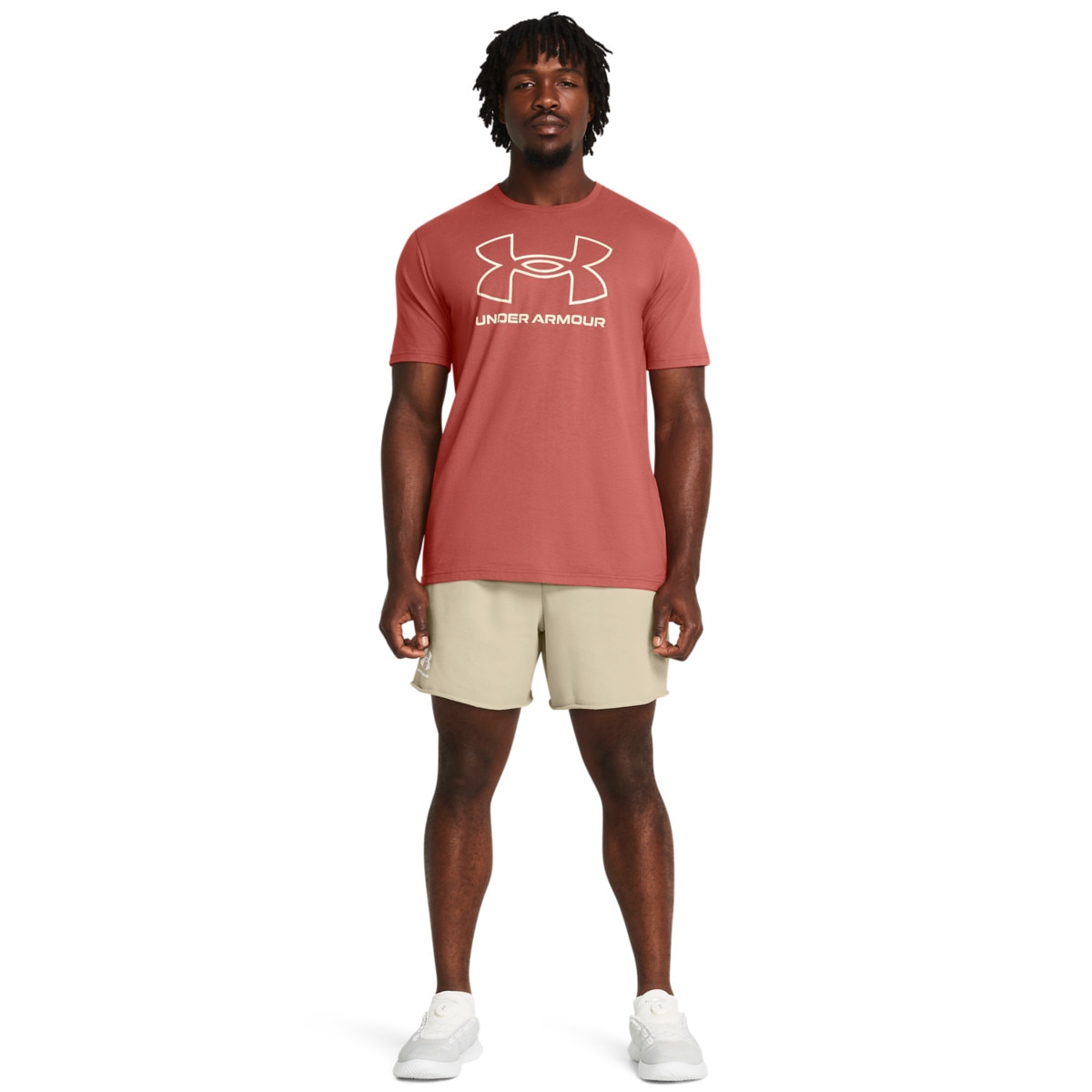 Męskie spodenki dresowe Under Armour UA Rival Terry 6in Short - beżowe - UNDER ARMOUR
