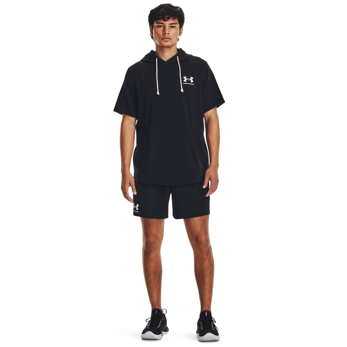 Męskie spodenki dresowe Under Armour UA Rival Terry 6in Short - czarne - UNDER ARMOUR