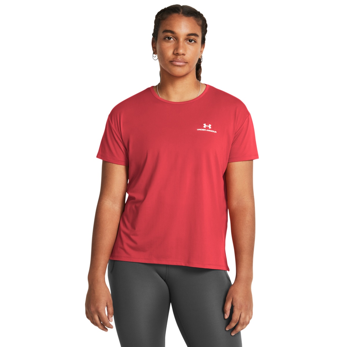 Damska koszulka treningowa Under Armour UA Rush Energy SS 2.0 - czerwony - UNDER ARMOUR
