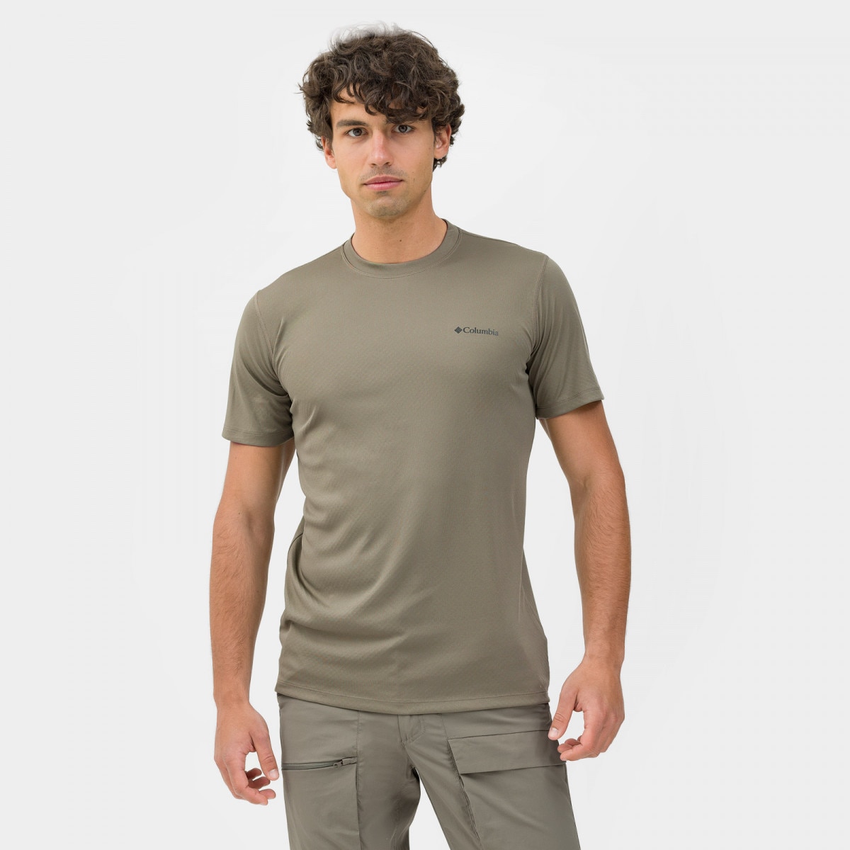Męska koszulka termoaktywna Columbia Zero Rules - oliwkowa/khaki - COLUMBIA