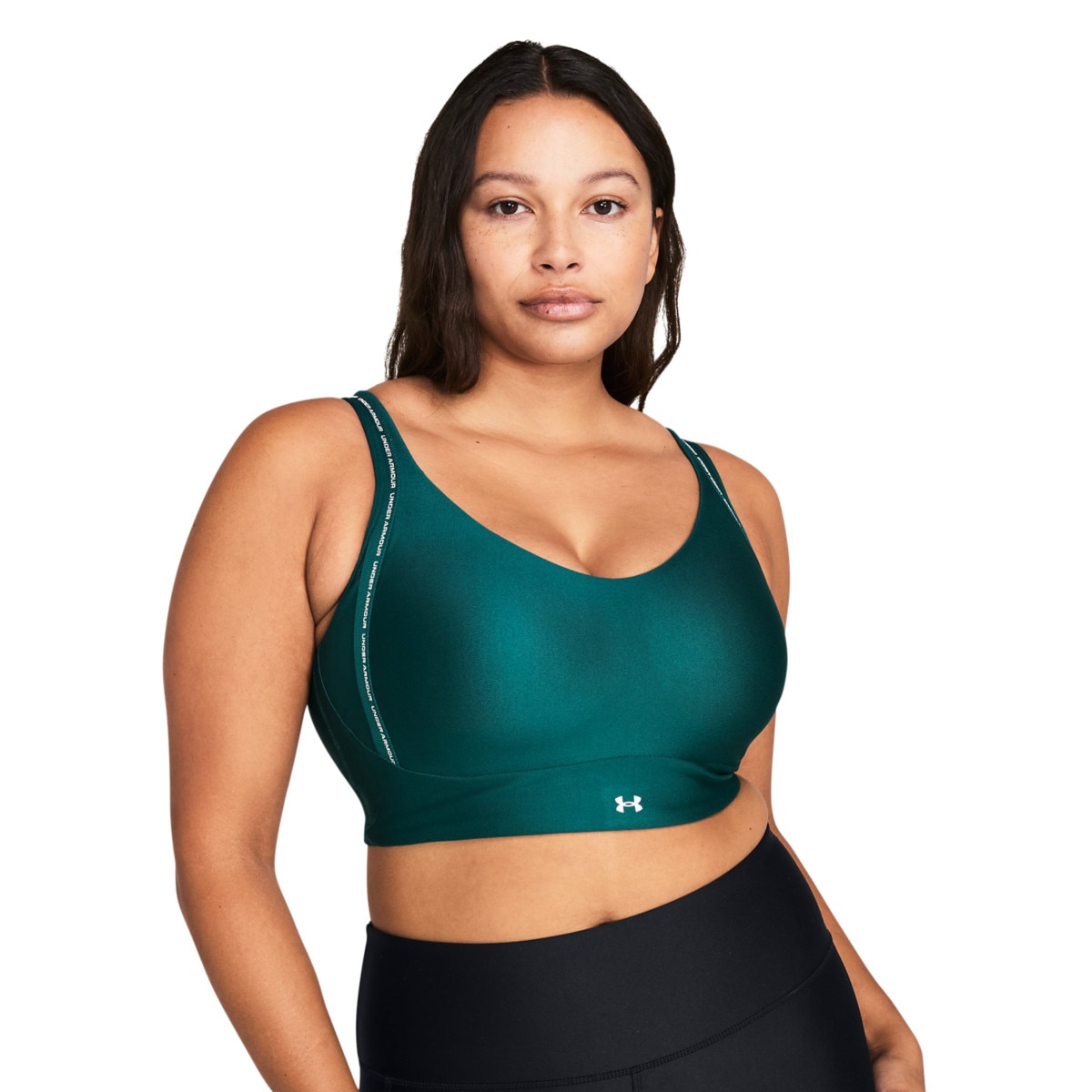 Biustonosz treningowy Under Armour UA Infinity Low 2.0Strap Bra - zielony - UNDER ARMOUR