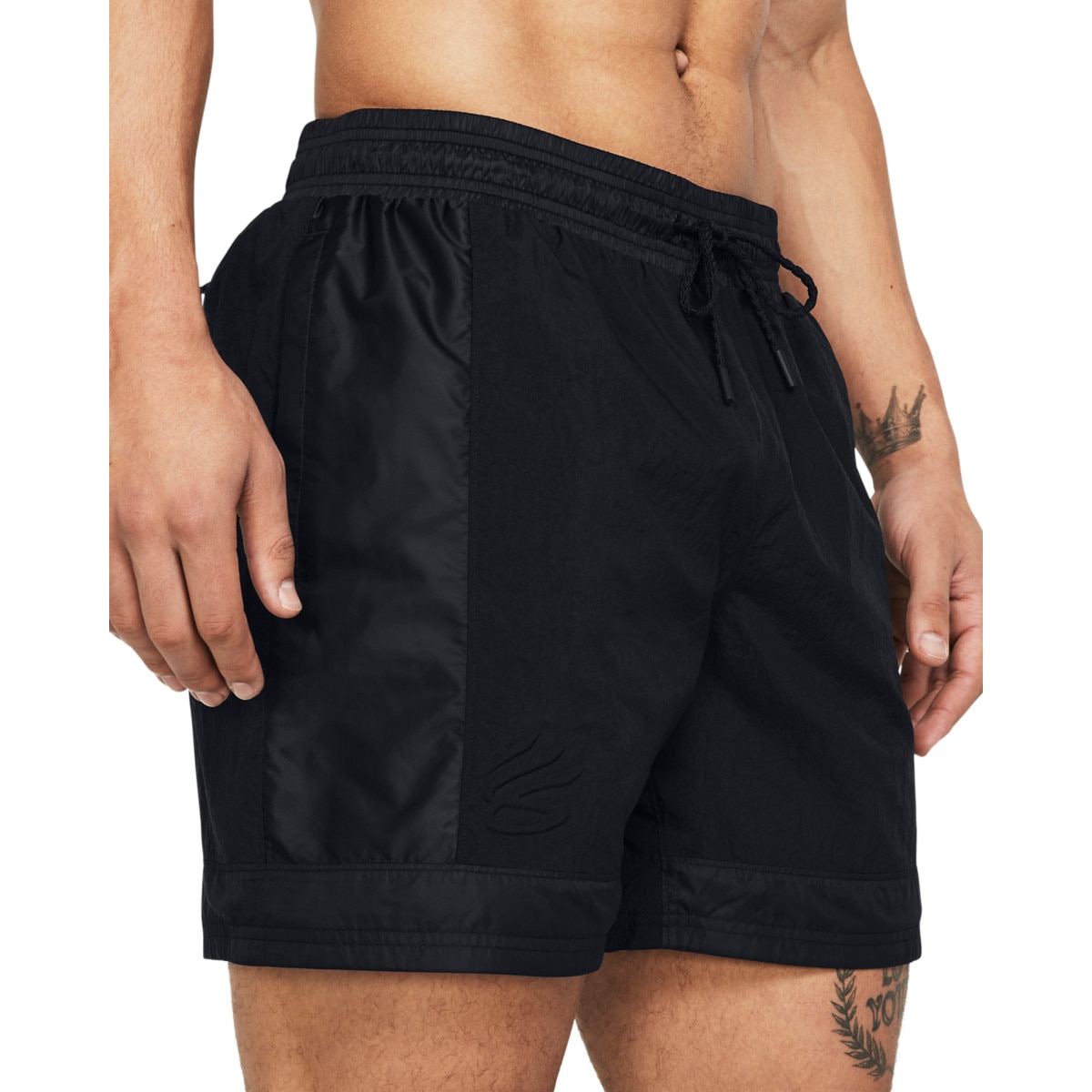 Męskie spodenki do koszykówki Under Armour Curry Woven Short - czarne - UNDER ARMOUR