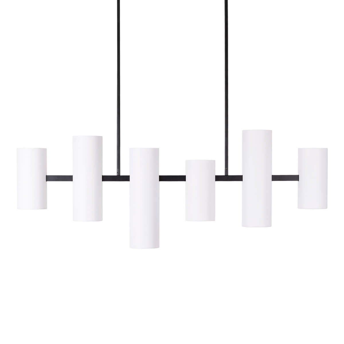 Jadalniana lampa wisząca Laxer P0504 Maxlight wielopunktowa tuby metal biały