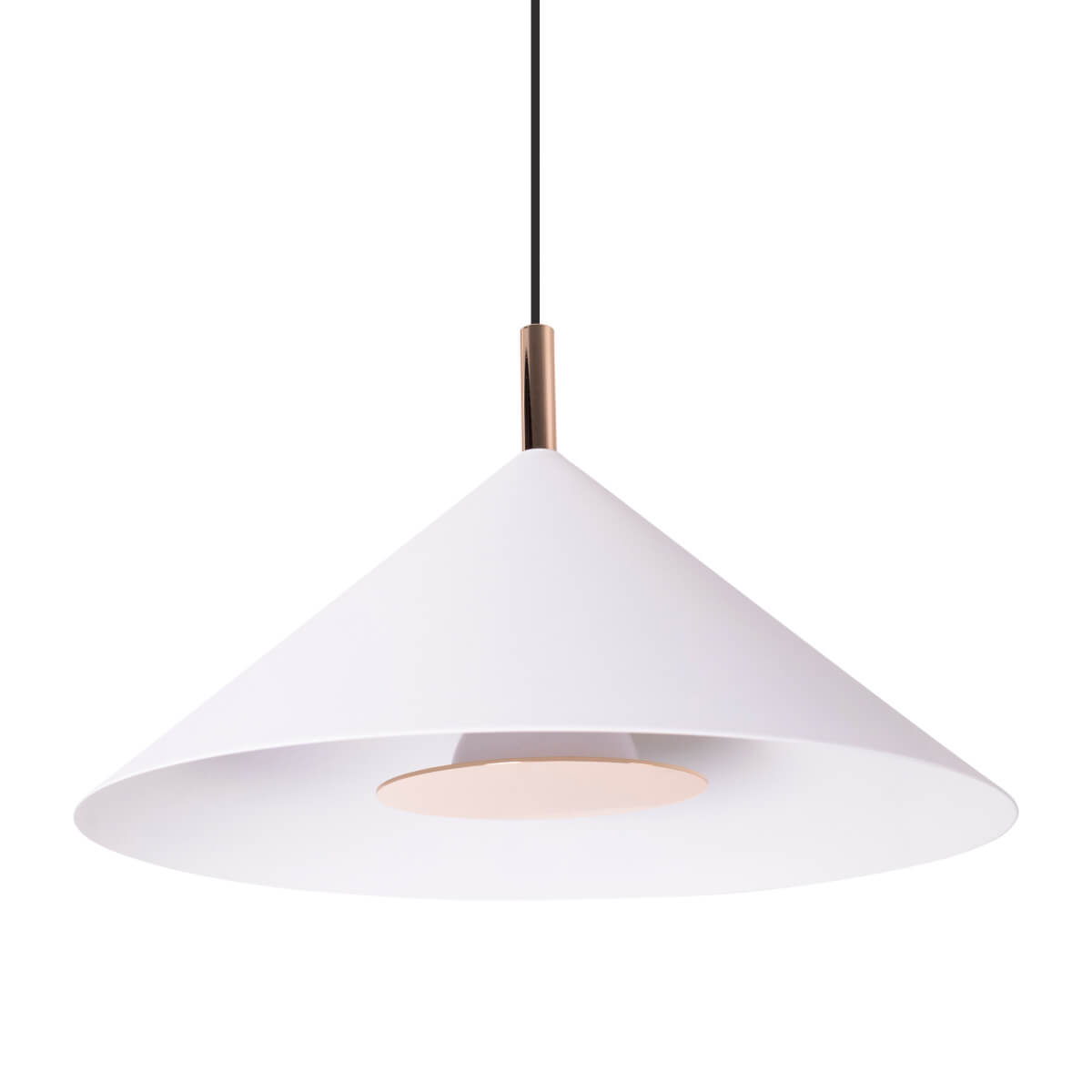 Wisząca lampa piramida Vulcano P0505 Maxlight LED 5W 3000K biały złoty