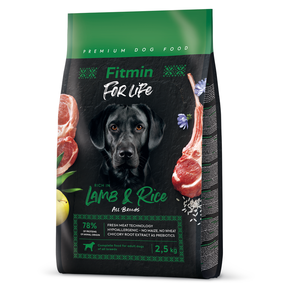 FITMIN For Life Adult All Breeds Lamb and Rice 2,5kg