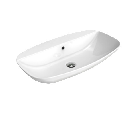 Flaminia Nuda Umywalka wisząca lub nablatowa 76x44,5 cm biała ND75PR
