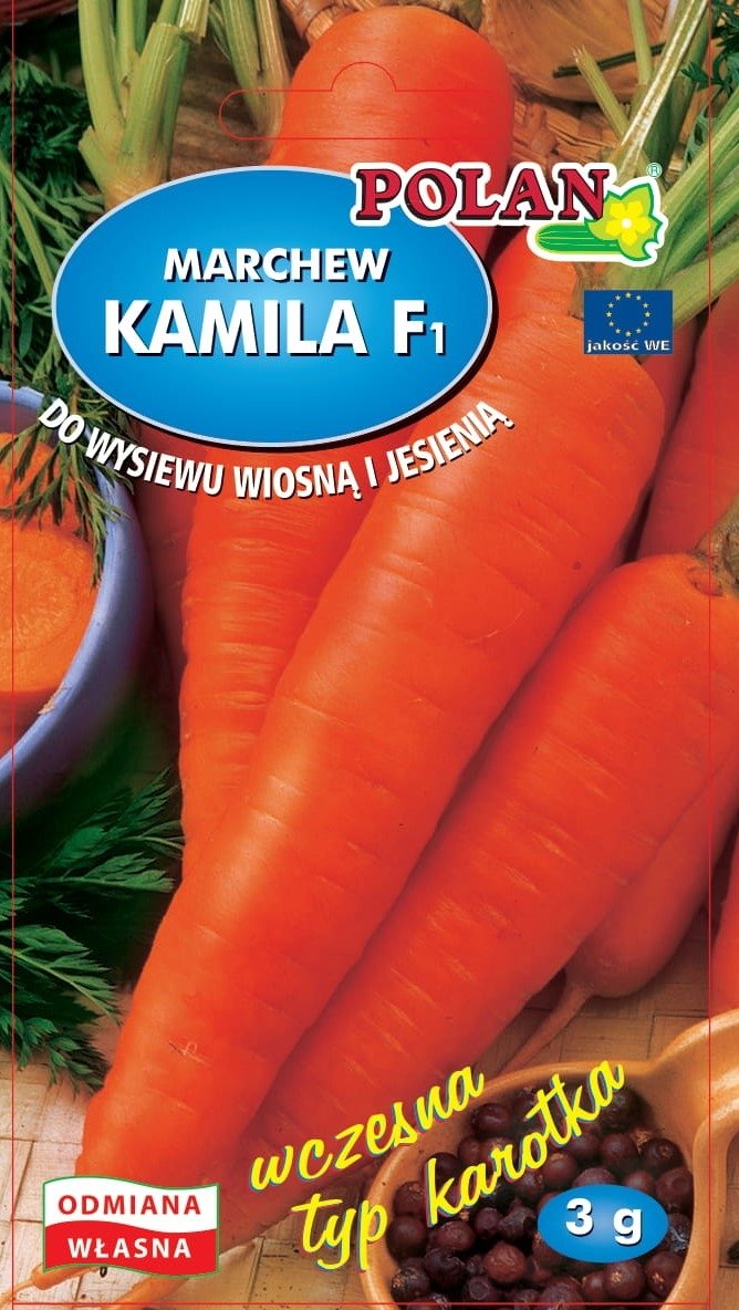 Marchew Jadalna Kamila Nasiona 3g Polan