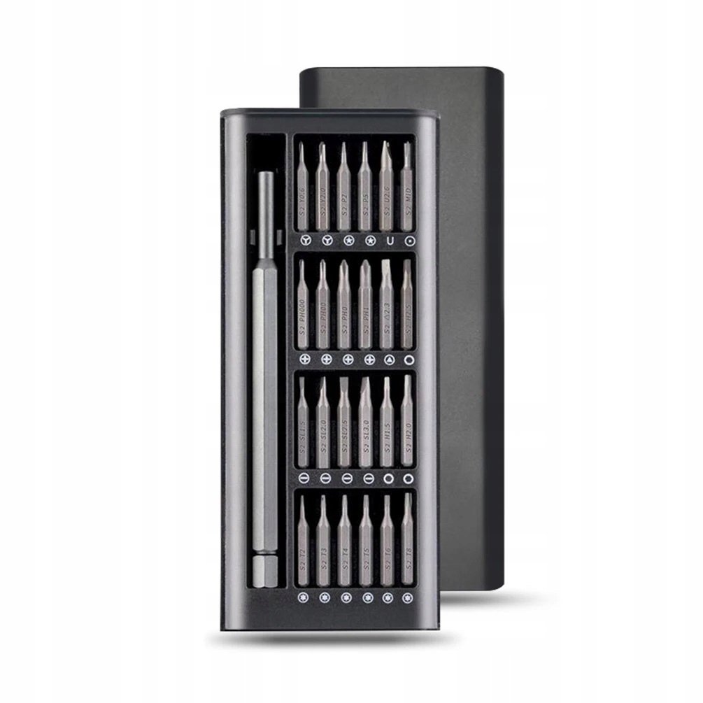 Zestaw precyzyjnych wkrętaków 25w1 w otwieranym etui