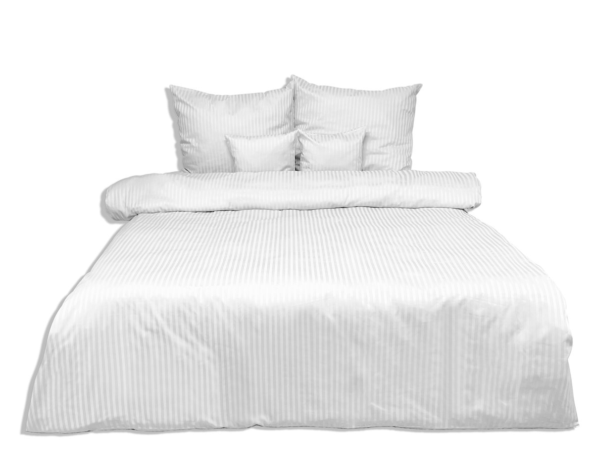 Matex, Pościel z adamaszkowej satyny bawełnianej (160x200-1, 70x80-2)