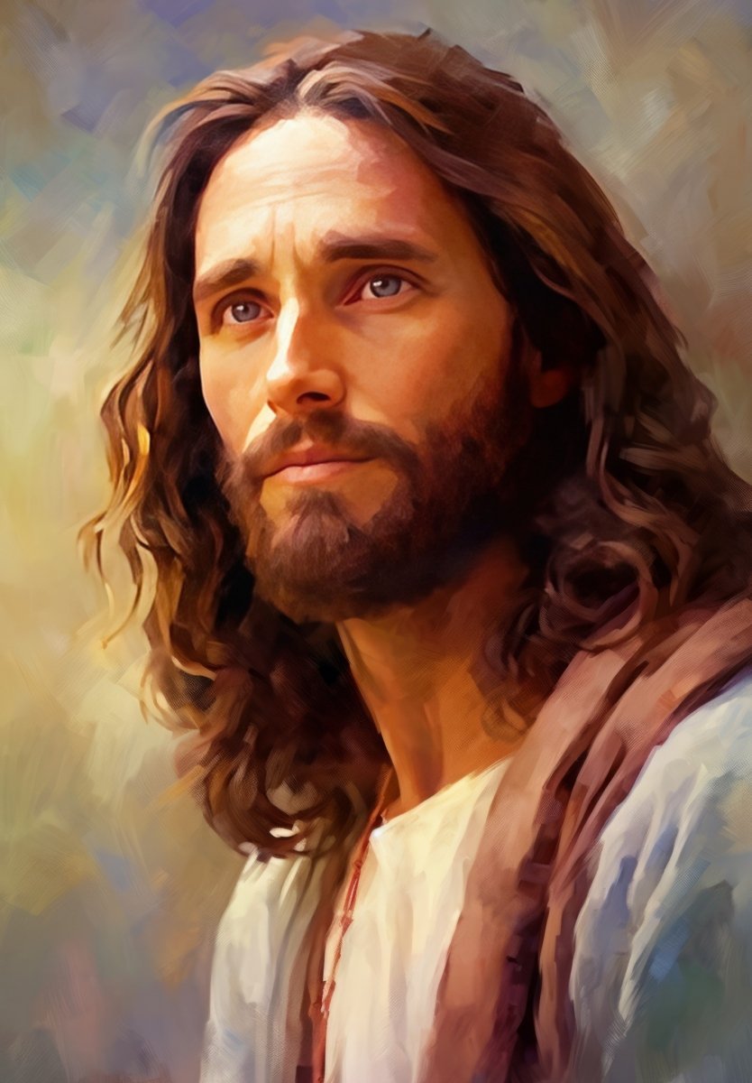 Haft Diamentowy Jezus - Boski Przewodnik 45x65 cm