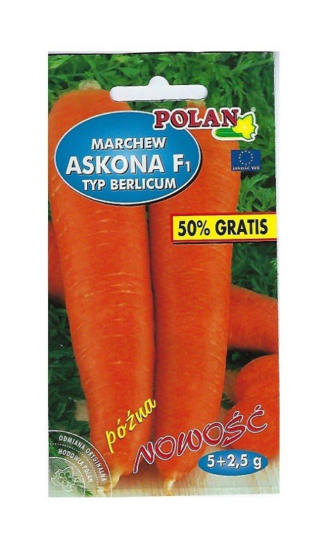 Marchew jadalna Askona - mieszaniec 7,5 g POLAN