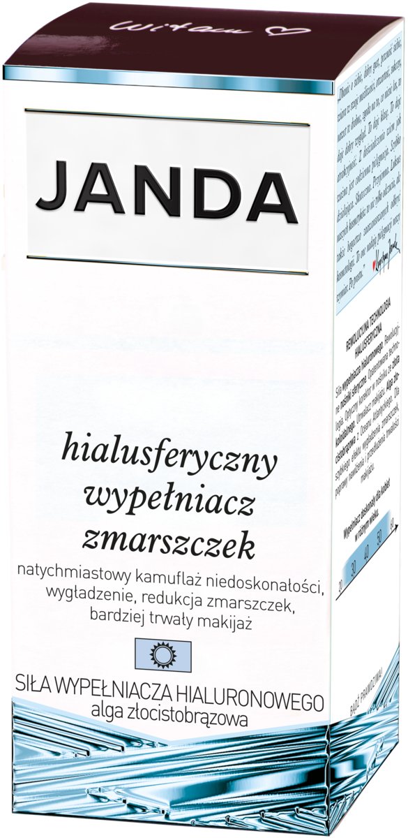 Janda,  Siła Wypełniacza Hialuronowego, Hialusferyczny Krem  Wypełniacz Zmarszczek - Alga Złocistobrązowa, 50ml