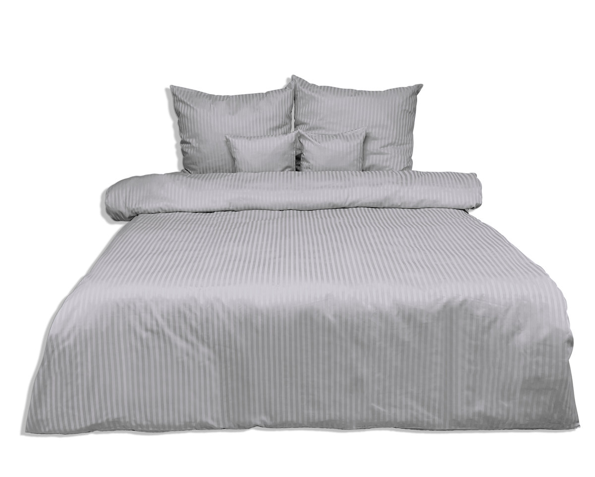 Matex, Pościel z adamaszkowej satyny bawełnianej (160x200-1, 70x80-2)