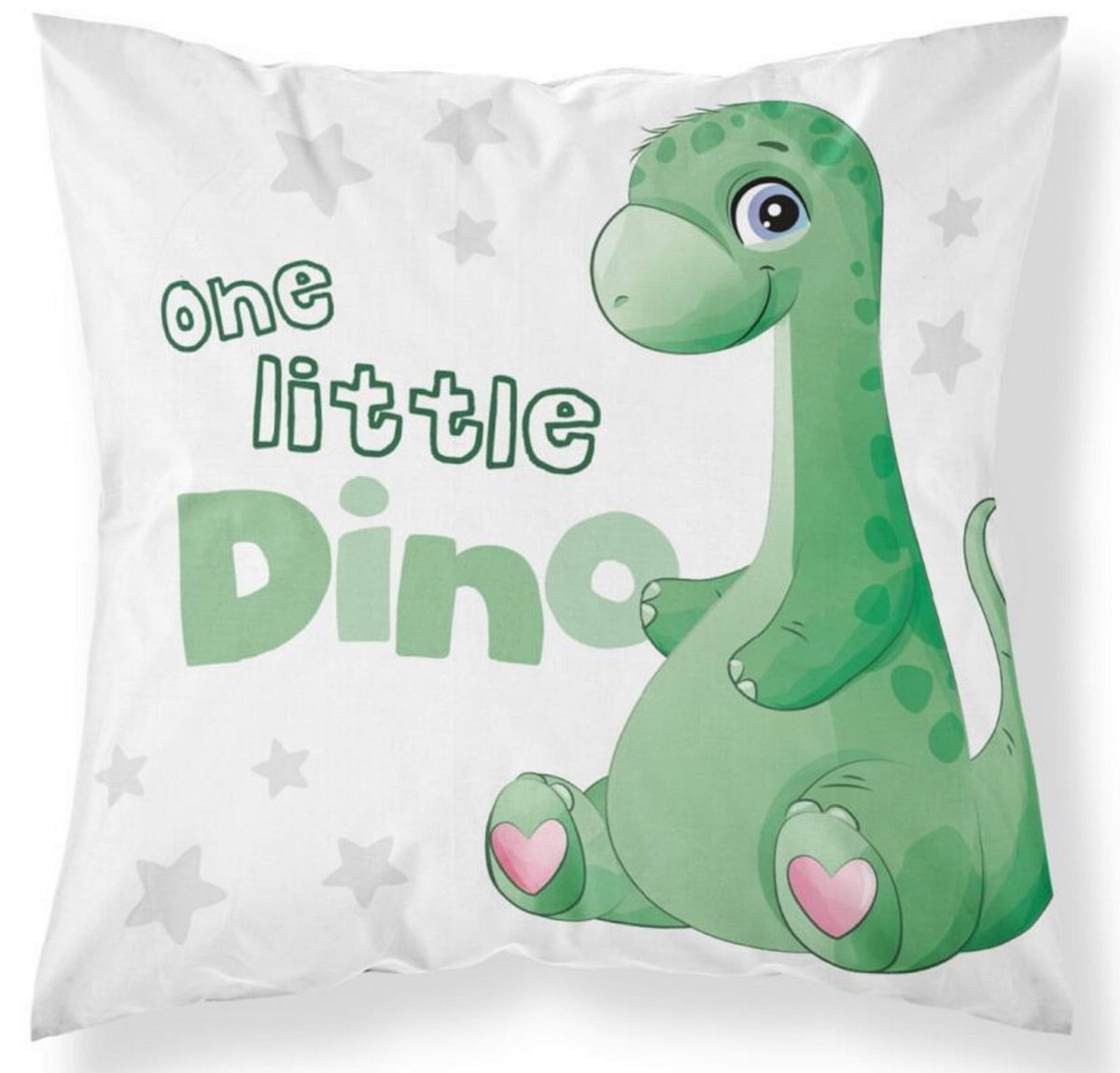 Poszewka 40x40 bawełniana zwierzątka dinozaur dinuś