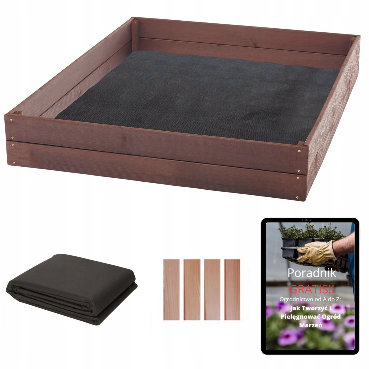 Skrzynie na Warzywa WARZYWNIAK Podwyższana Grządka 120x100 Rabata EKO