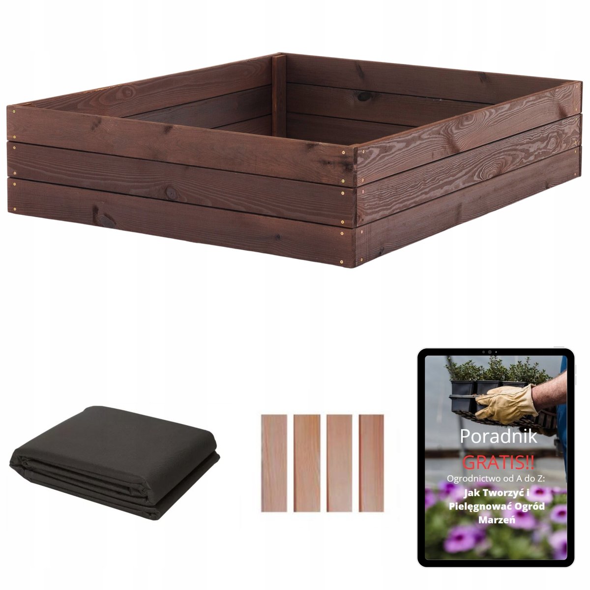 Podwyższana Grządka Skrzynie na Warzywa WARZYWNIAK Impregnowany EKO