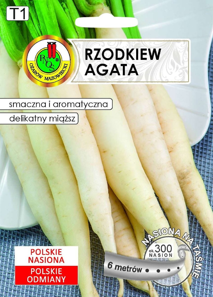 Rzodkiew na taśmie Agata 6 m PNOS