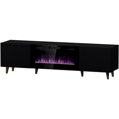 Szafka RTV CAMA MEBLE Pafos Ef Czarny  | Raty