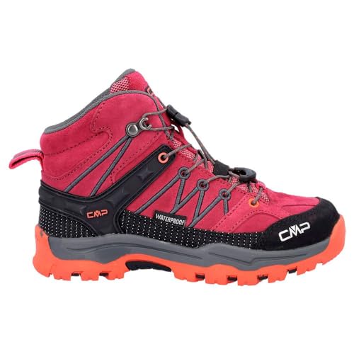 CMP Kids Rigel Mid Trekking Shoes WP, Fuxia, 34 Unisex-Dzieci, UE, Fuxia, 34 EU