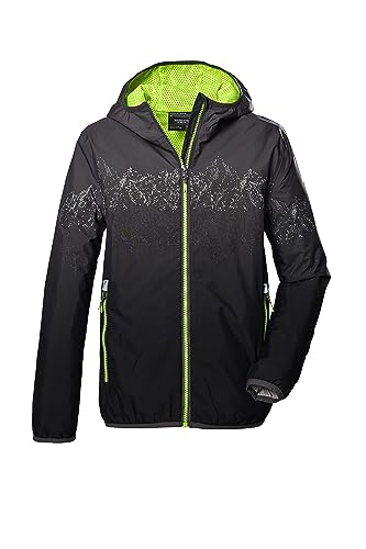 killtec Chłopcy Funkcjonalna kurtka/kurtka outdoorowa z kapturem KOS 277 BYS JCKT, grey, 152, 41464-000